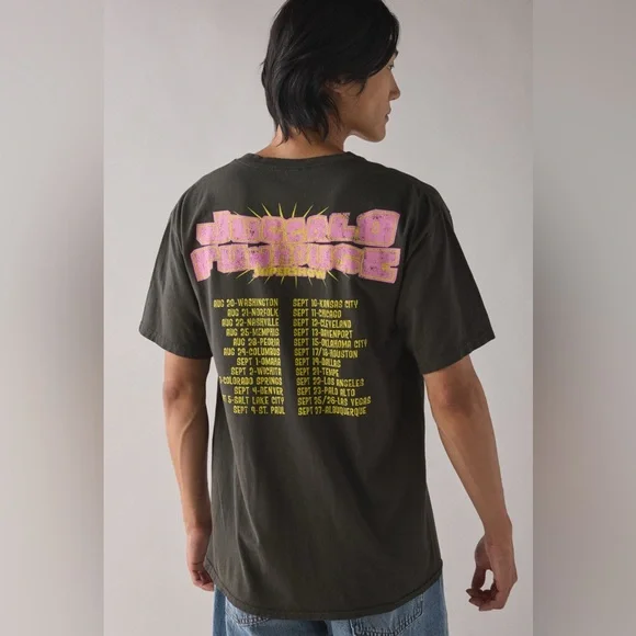 Urban Outfitters Black Graphic Tee with Colorful Design - Picture 2 of 2